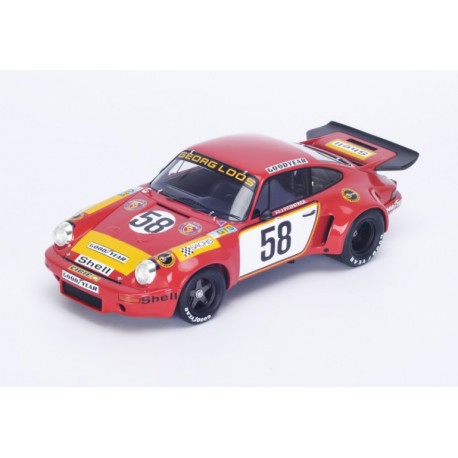 Image of Porsche 911 RSR 58 1975 Le Mans 5th 1/18 Model Car by Spark