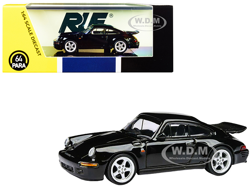1987 RUF CTR Yellowbird Black 1/64 Diecast Model Car by Paragon Models