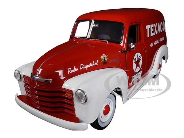 1948 Chevrolet Panel Delivery Truck "Texaco" Red Limited Edition to 1002 pieces Worldwide 1/18 Diecast Model Car by Autoworld