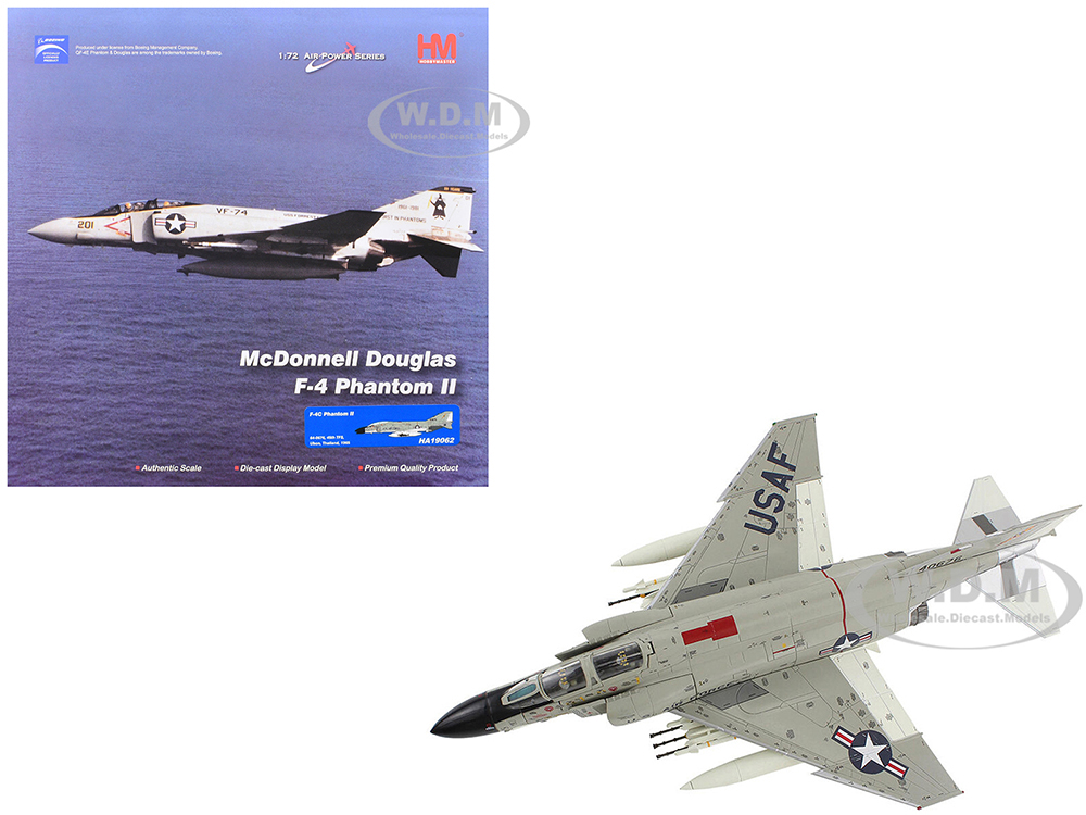 McDonnell Douglas F-4C Phantom II Fighter-Bomber Aircraft "45th TFS Ubon Thailand" (1965) United States Air Force "Air Power Series" 1/72 Diecast Mod