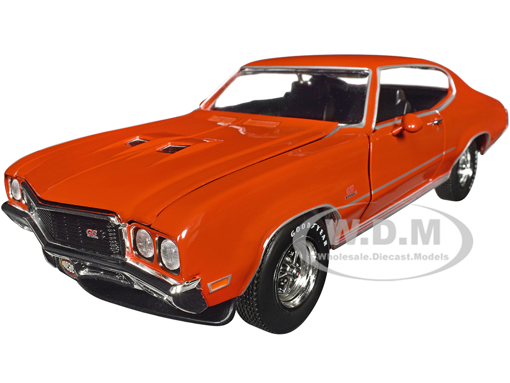 1972 Buick GS Stage 1 Flame Orange Muscle Car &amp; Corvette Nationals (MCACN) American Muscle Series 1/18 Diecast Model Car by Auto World