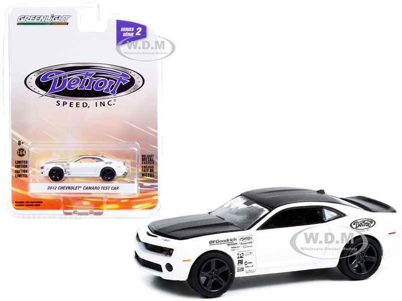 2012 Chevrolet Camaro Test Car "White Monster" White and Black "Detroit Speed Inc." Series 2 1/64 Diecast Model Car by Greenlight