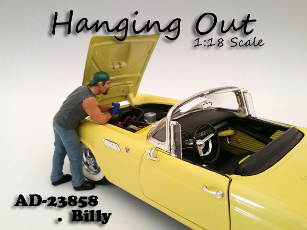 "hanging Out" Billy Figure For 118 Scale Models By American Diorama