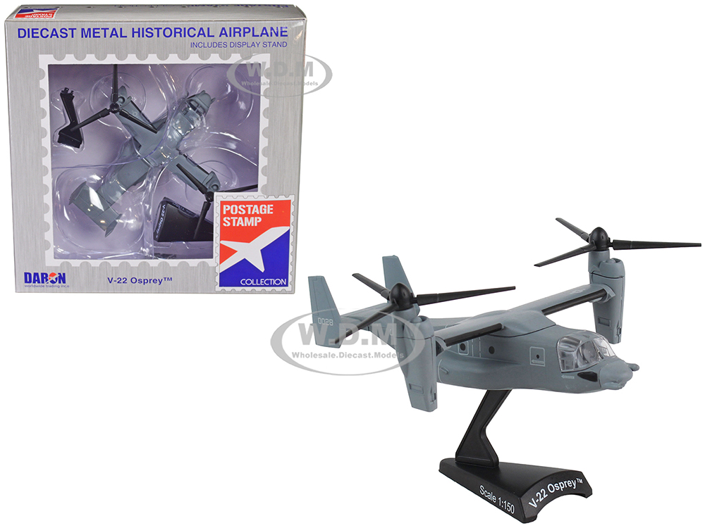 Bell Boeing V-22 Osprey Marine Helicopter United States Air Force 1/150 Diecast Model by Postage Stamp