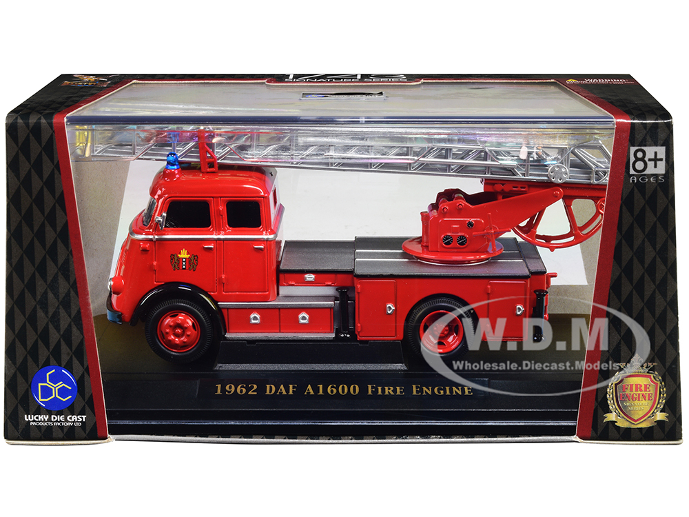 1962 DAF A1600 Fire Engine Red 1/43 Diecast Model by Road Signature