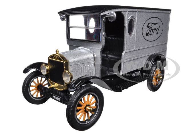 1925 Ford Model T Paddy Wagon Silver 1/24 Diecast Model Car By Motormax
