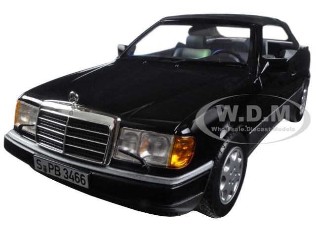 Image of 1990 Mercedes 300 CE 24 Cabriolet Black 1/18 Diecast Model Car by Norev