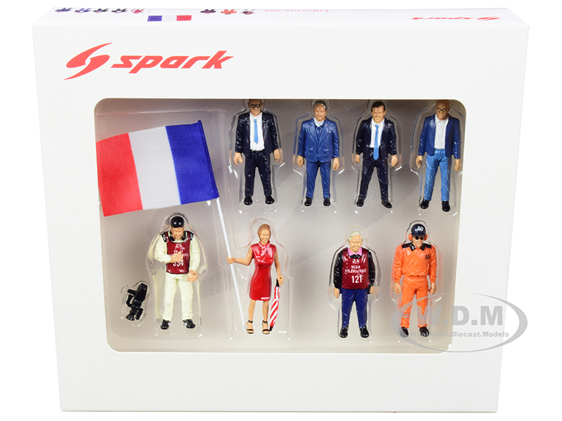 24 Hours of Le Mans (2018) 8 piece Figurine Set for 1/43 Scale Models by Spark