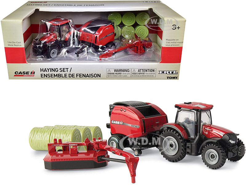 Image of Case IH Haying Set of 4 pieces "Case IH Agriculture" 1/64 Diecast Models by ERTL TOMY