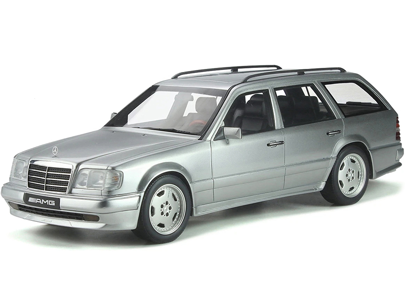 Mercedes Benz S124 E36 AMG Brilliant Silver Metallic Limited Edition to 2500 pieces Worldwide 1/18 Model Car by Otto Mobile