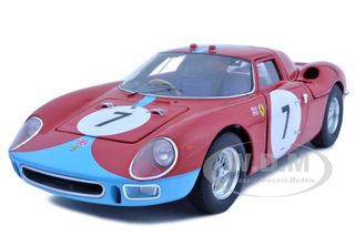 Image of Ferrari 250 LM 12 Hours of Reims 1964 7 Elite Edition 1/18 Diecast Car Model by Hotwheels