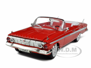 Image of 1961 Chevrolet Impala Red 1/32 Diecast Model Car by Signature Models