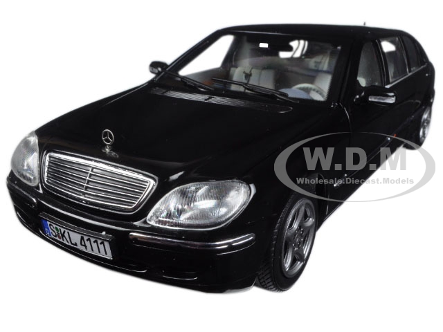 2000 Mercedes S 600 Pullman Limousine Black 1/18 Diecast Model Car By Sun Star