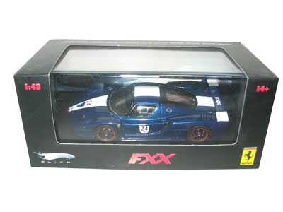 Ferrari Enzo FXX Elite Limited Edition Blue 24 1/43 Diecast Car Model by Hot Wheels