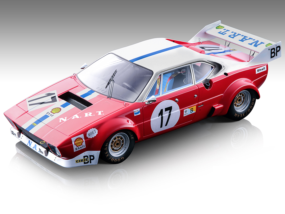 Ferrari 308 GTB4 LM #17 Giancarlo Gagliardi - Harley Cluxton 24 Hours of Le Mans (1975) Mythos Series Limited Edition to 105 pieces Worldwide 1/18 Model Car by Tecnomodel