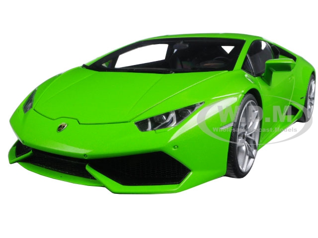 Image of Lamborghini Huracan LP610-4 Verde Mantis 4 Layer/Green Metallic 1/18 Model Car by Autoart