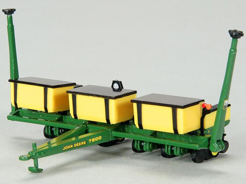 1986 John Deere 7200 6 Row Maxemerge 2" Planter with Dry Fertilizer Hoppers 1/64 Diecast Model by SpecCast