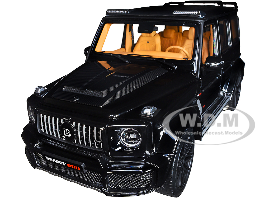 2020 Mercedes-AMG G63 Brabus 800 Widestar Obsidian Black Limited Edition to 1000 pieces Worldwide 1/18 Diecast Model Car by Almost Real