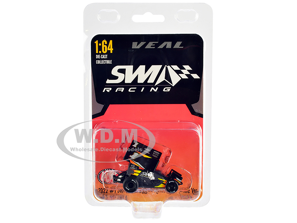 Winged Sprint Car #1 Jamie Veal SWI Earthworks SWI Engineering Racing Team (2022) 1/64 Diecast Model Car by ACME