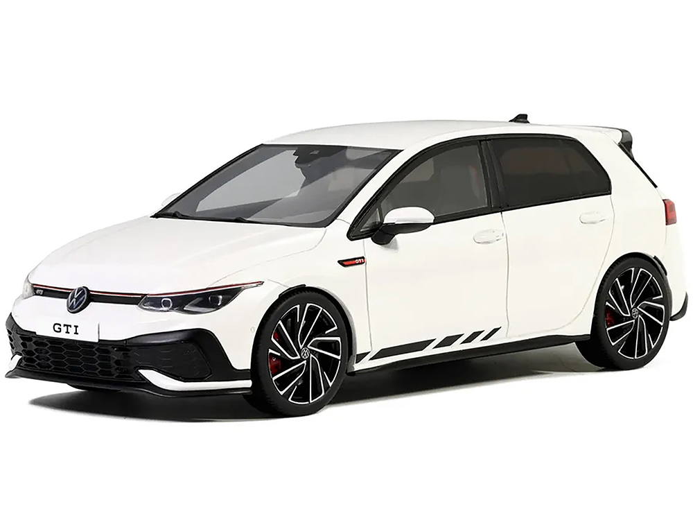 Volkswagen Golf VIII GTI Clubsport White Limited Edition to 1000 pieces Worldwide 1/18 Model Car by Otto Mobile