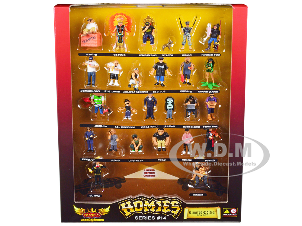 "Homies" Set of 26 Figures "Homies Legend" Series 14 Limited Edition to 5000 pieces Worldwide