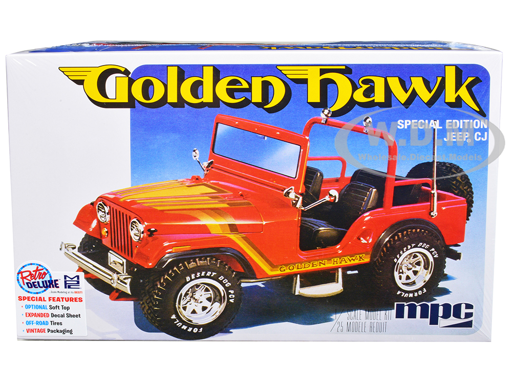 Photos - Model Building Kit ROD Skill 2 Model Kit 1981 Jeep CJ5 Golden Hawk 1/25 Scale Model Car by MPC MP 