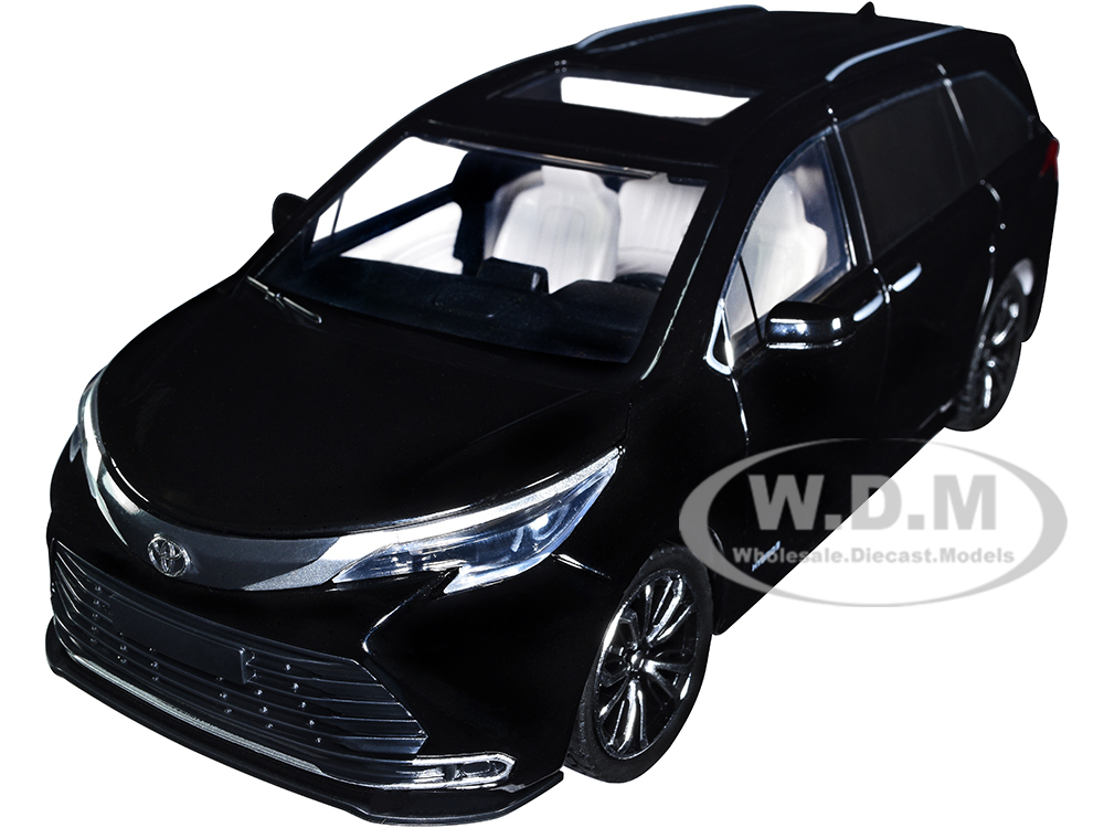 Toyota Sienna Minivan Black 1/24 Diecast Model Car