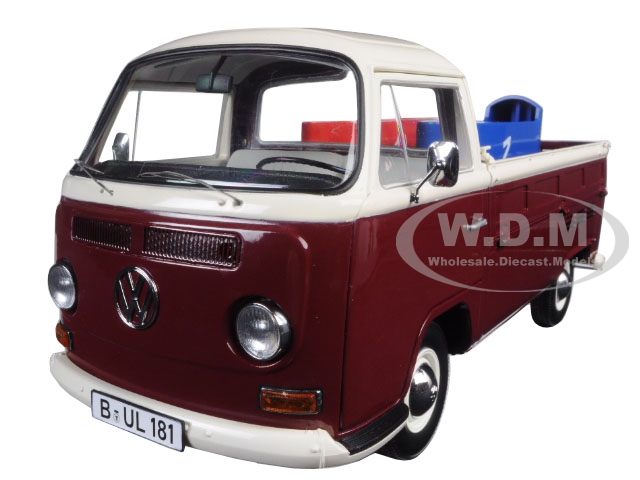 Volkswagen T2 Pickup with Soap Boxes Limited Edition to 1000pcs 1/18 Diecast Model  by Schuco